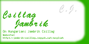 csillag jambrik business card
